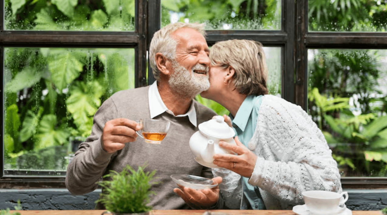 Group of senior friends enjoying the day
