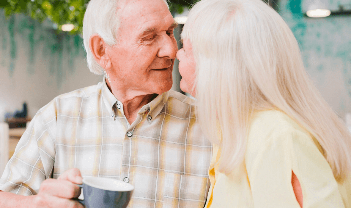 Happy senior couple enjoying time together